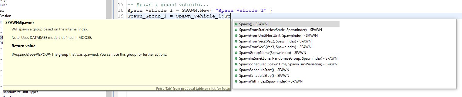 Intellisense