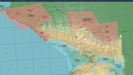 Screen shot of the target zone system